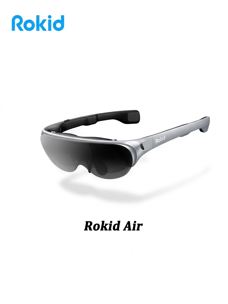 Умные AR-очки Rokid Air с двойным OLED-дисплеем 1080P, виртуальный экран 120 дюймов, серый
