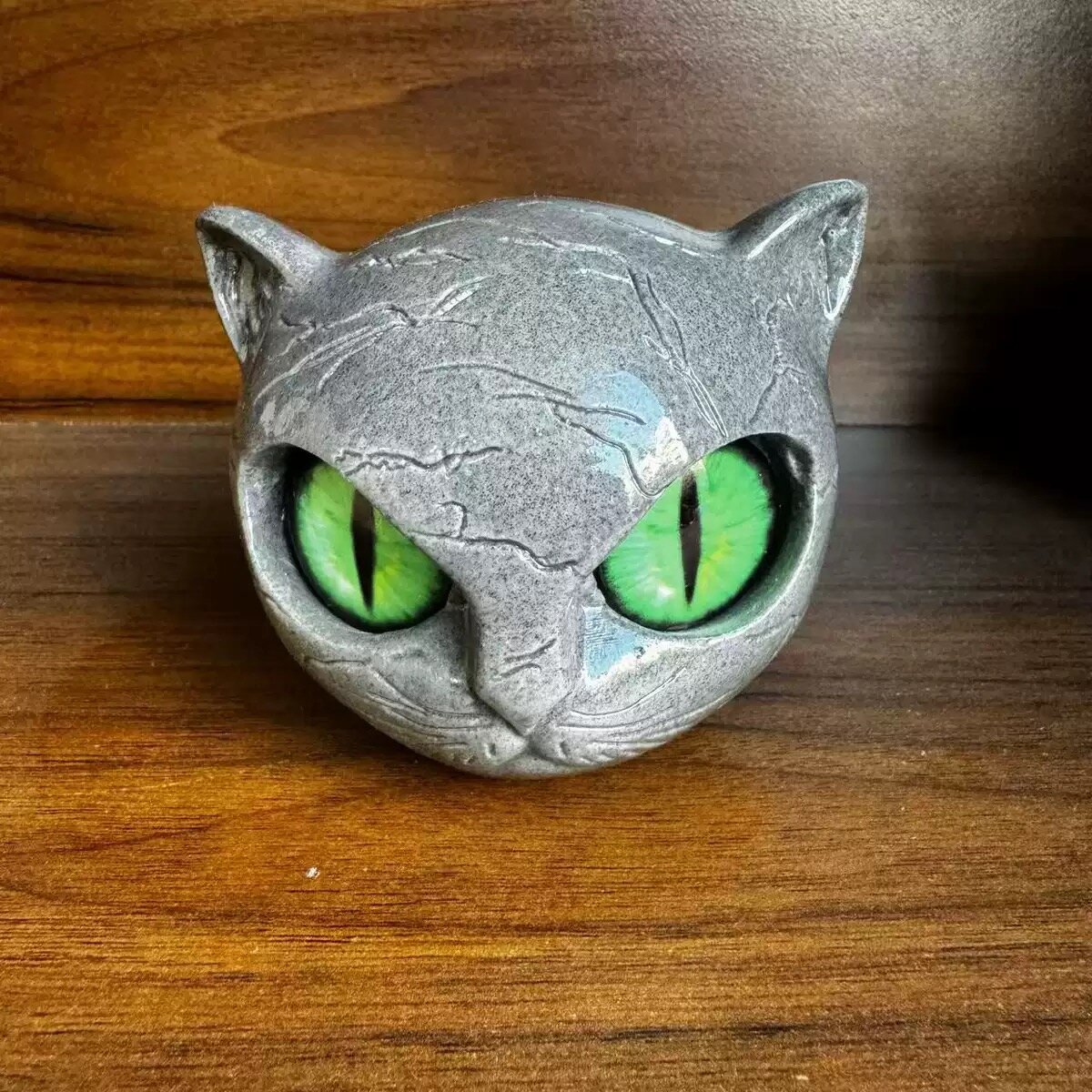 Luxury Black Cat Stone Sculpture Роскошная резьба по камню в виде gray кошки