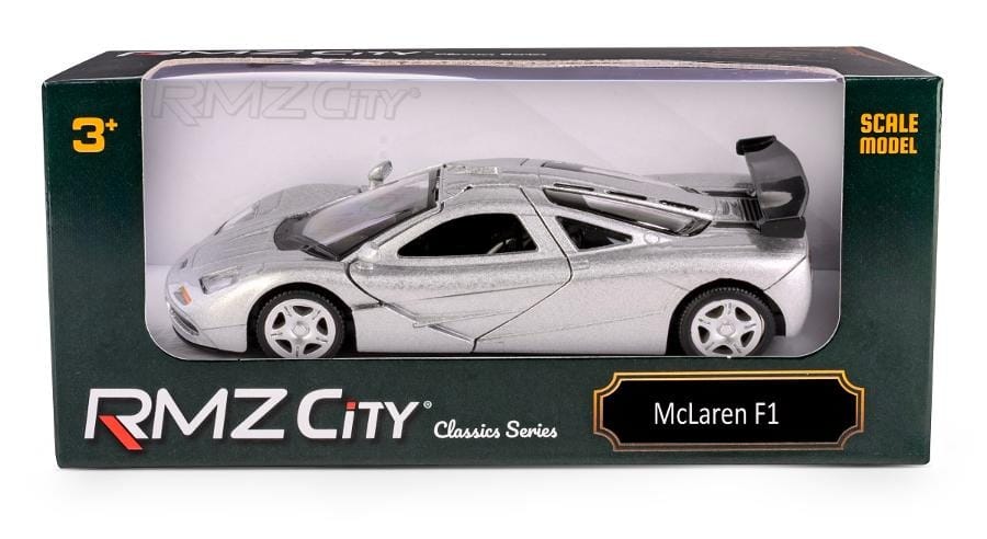 Игрушечная машинка Daffi RMZ City McLaren F1 1992, серебристый, масштаб 1:32