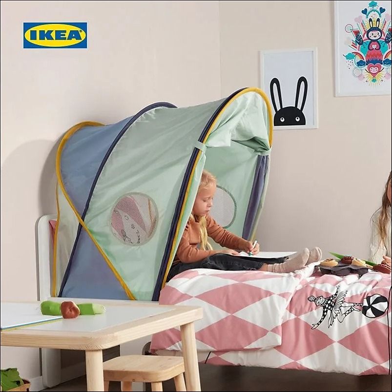 Палатка-кровать Ikea ELDFLUGA, пылезащитная, светонепроницаемая и дышащая бытовая детская палатка