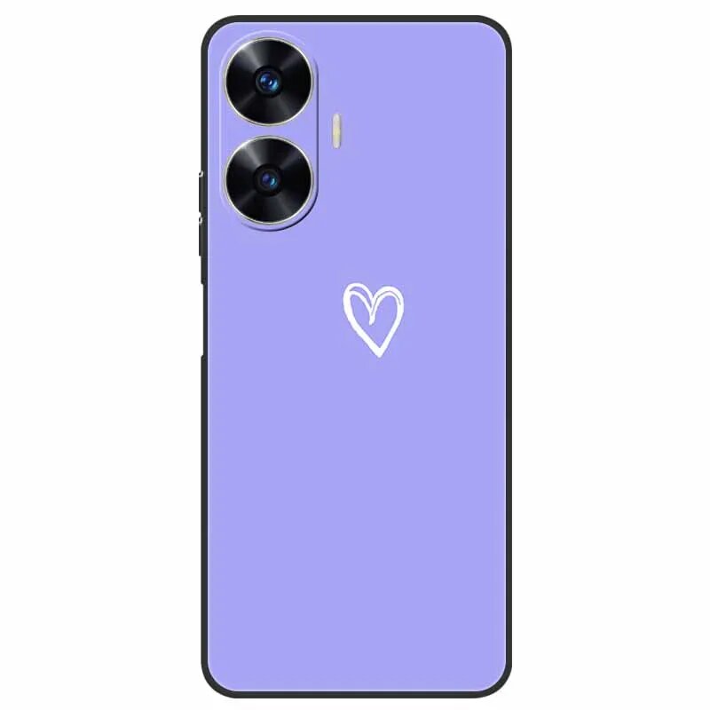 Чехол для Realme C55 RMX3710, мягкий силиконовый чехол из ТПУ, чехлы для телефонов Фиолетовый, 3