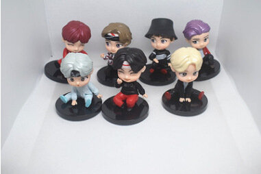 Фигурка BTS Bangtan Boys, аниме брелок, игрушка, кукла, украшение для торта, коллекция, серия 3