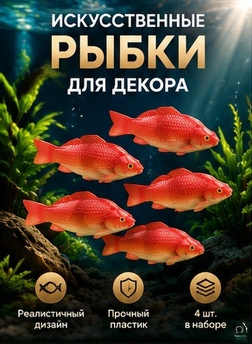 4 Штуки Искусственные Рыбы Игрушки Реалистичная Модель Для Фотосъёмки 18.30X7.00X3.00CM