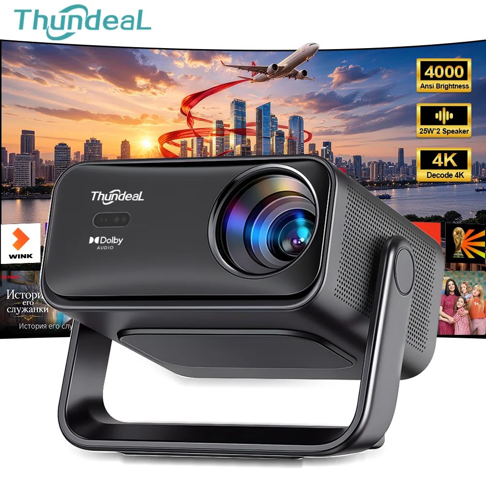 Проектор домашний ThundeaL TD99W, Full HD 4K, Smart TV, Dolby Audio