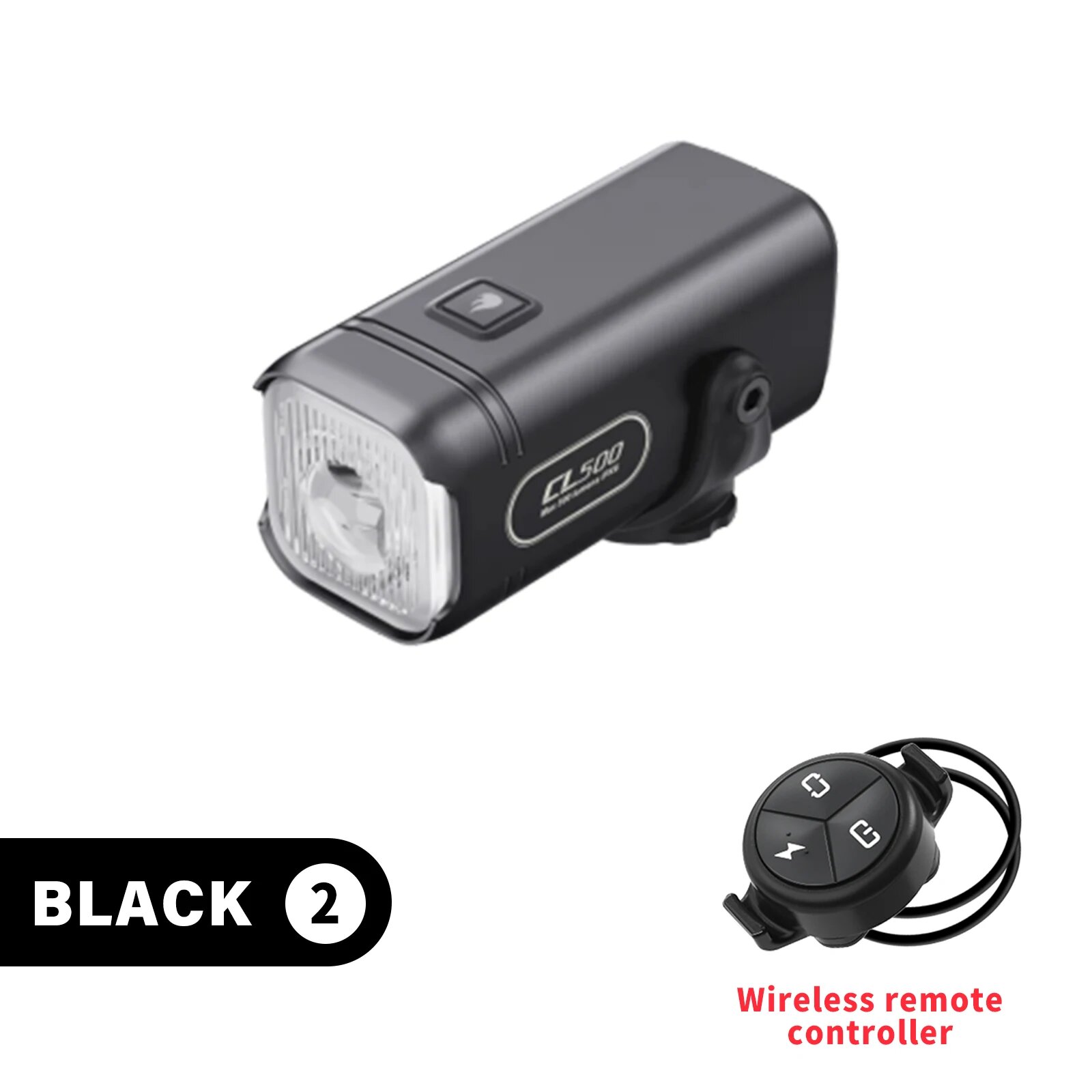 Велофонарь TOWILD CL450 450LM черный с креплением AS90