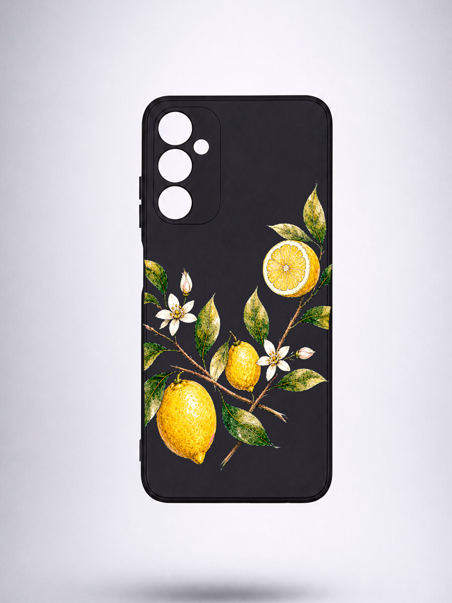 Чехол для Samsung A05S, силикон, Лимоны, soft touch, матовый, мягкий, тонкий