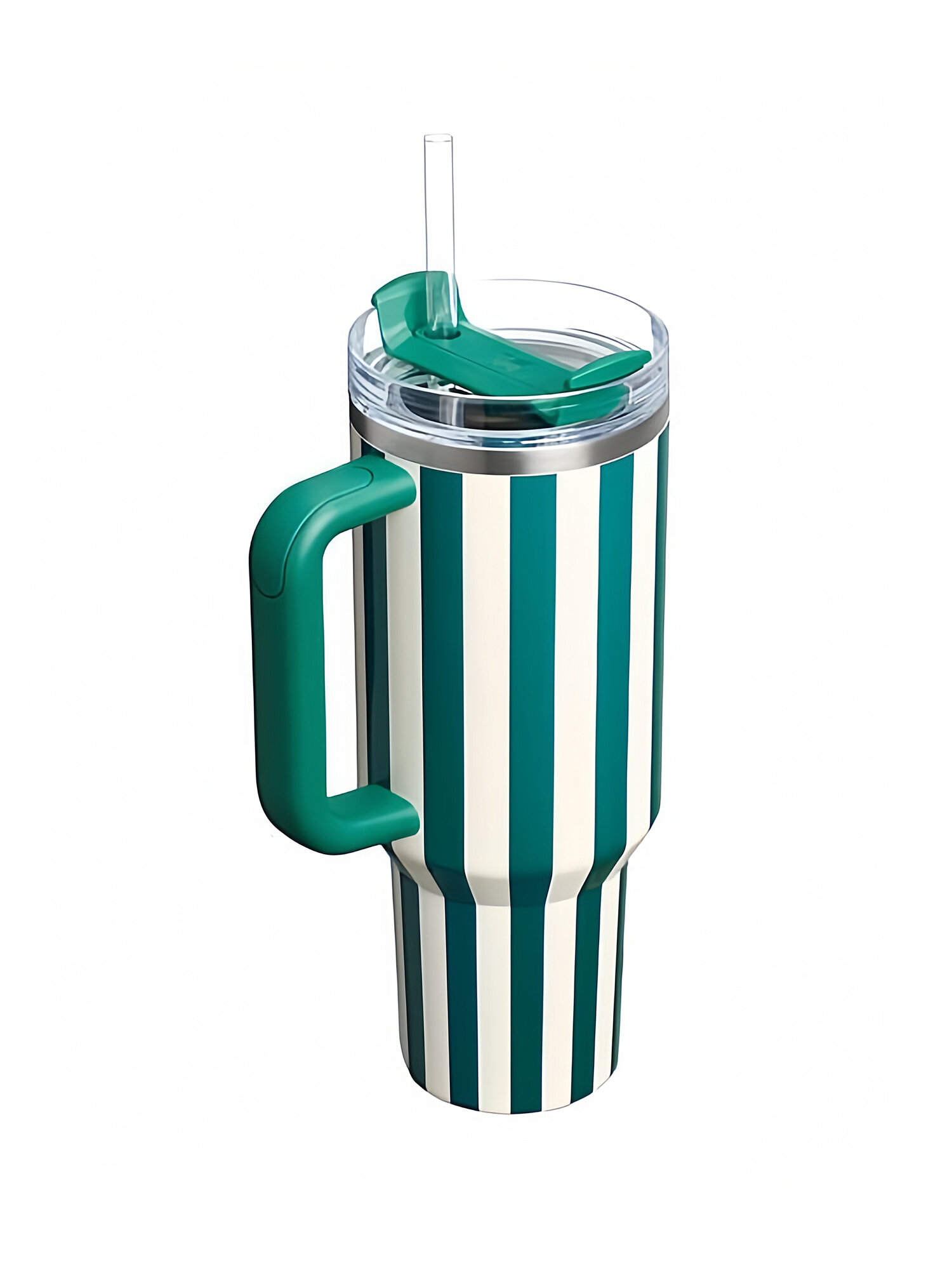 Термокружка Stanley Quencher H2.0 FlowState™ 1.18 л (40 oz), с трубочкой, Emerald Cabana Gloss — фото 1