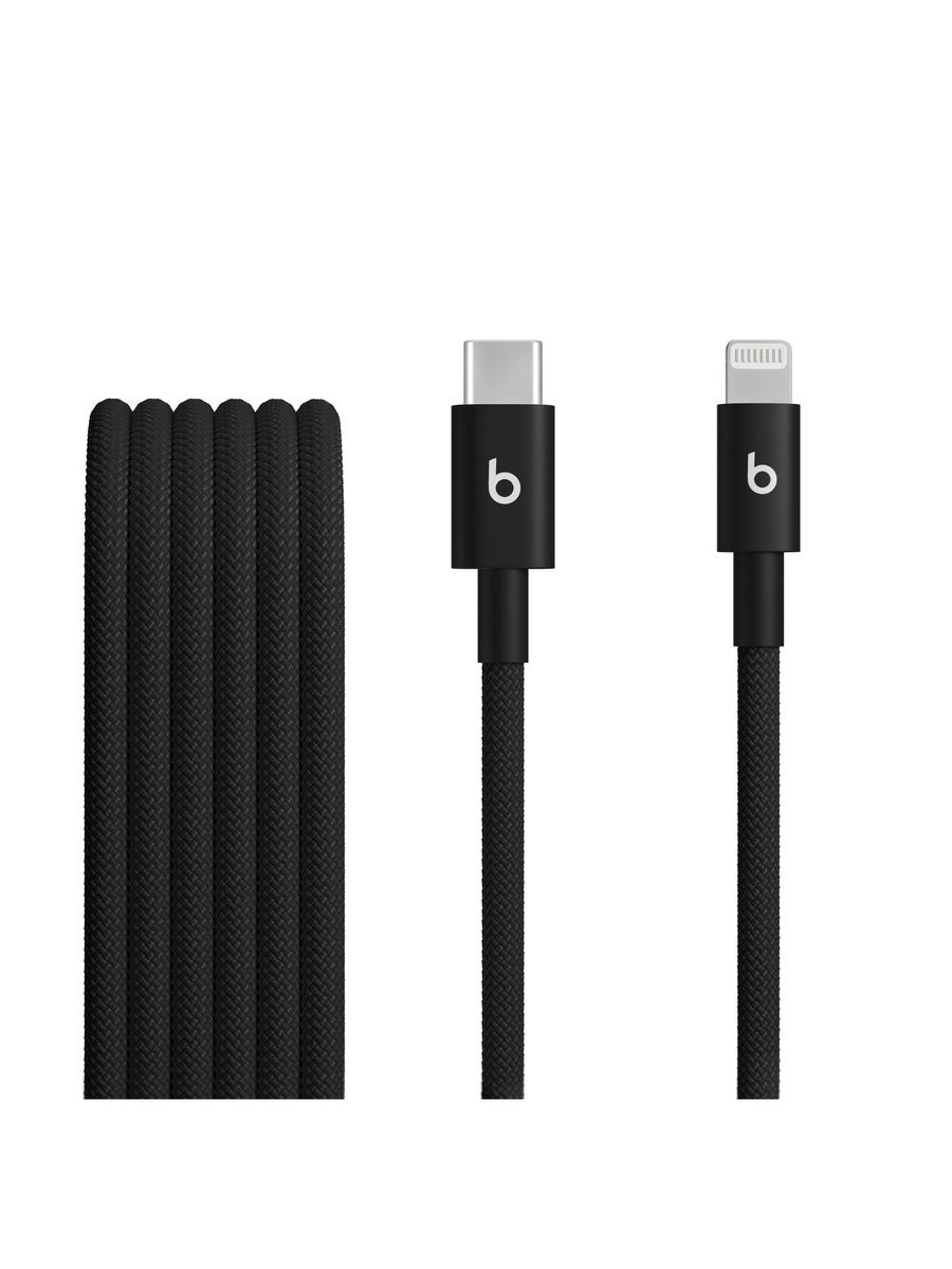Кабель Beats USB-C to Lightning Woven Cable, 1.5 метра, черный