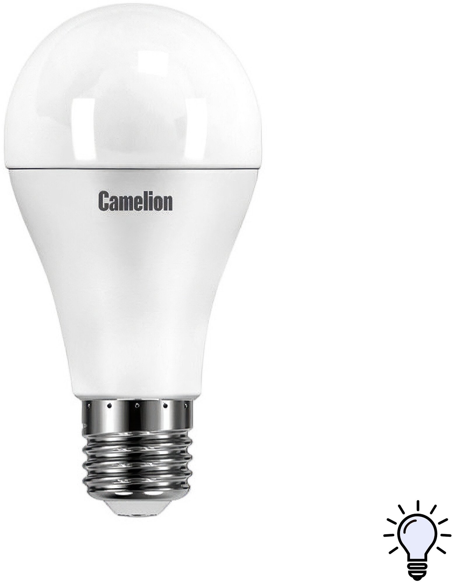 Лампа светодиодная Camelion LED E27 A60 (груша) 4000K 16Вт 220В нейтральный белый свет