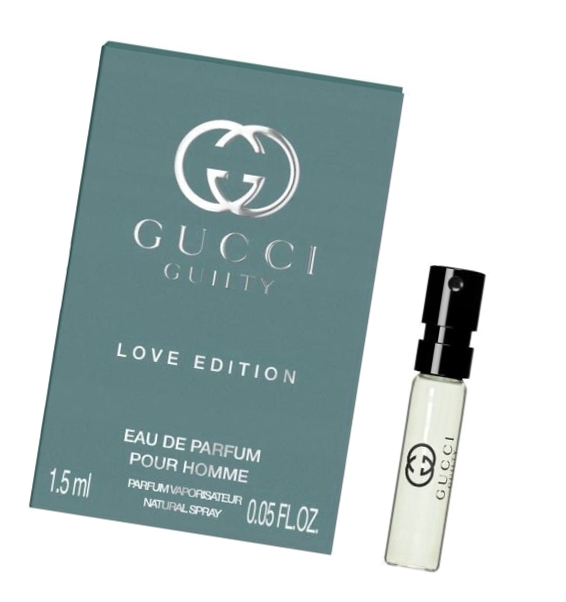 Парфюмерная вода Gucci Guilty Love Edition Pour Homme 2025 сэмпл 1.5 / Гуччи Гилти Лав Эдишн Пур Хом 2025 мини-флакон