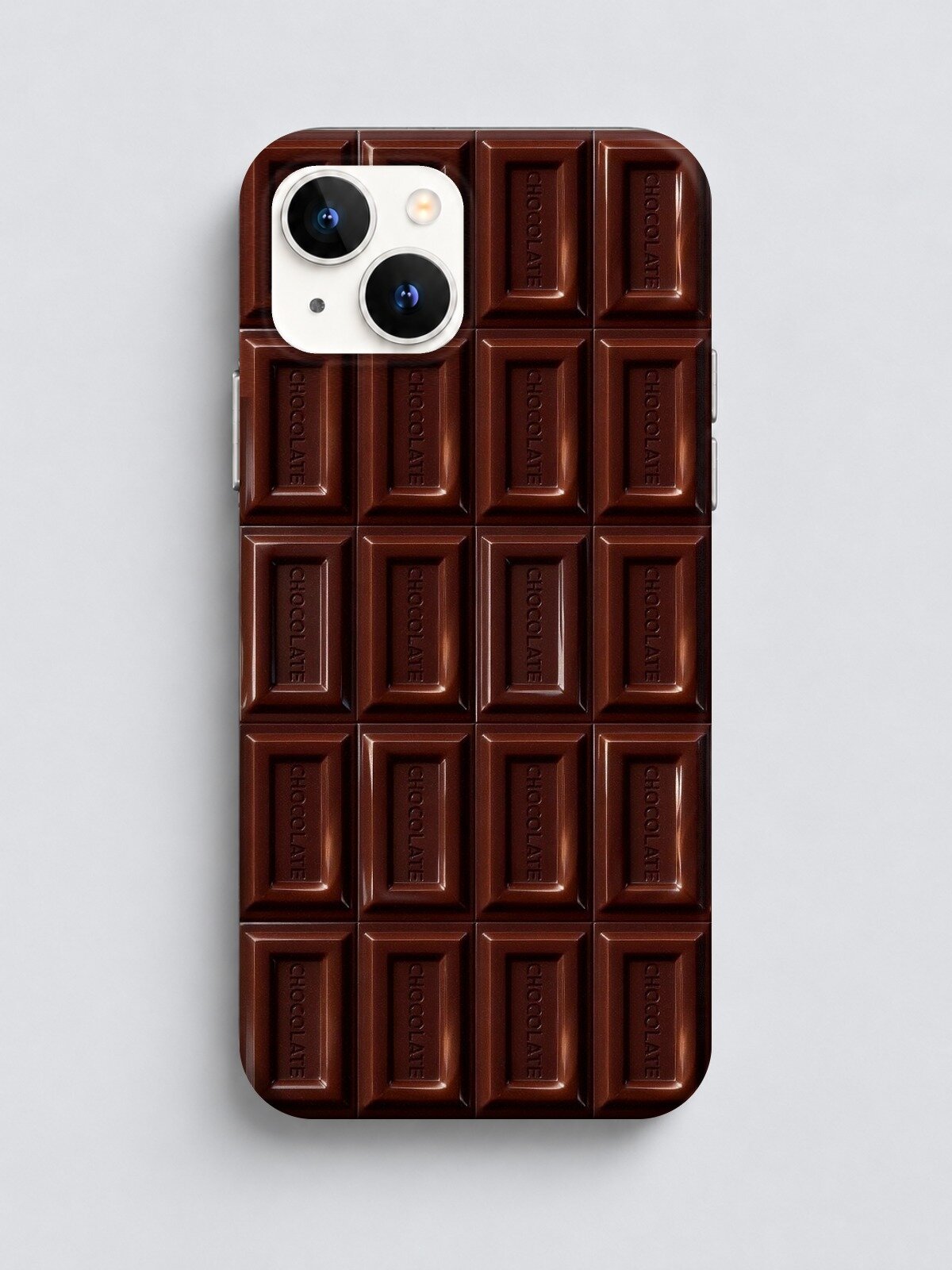 Эстетичный чехол на iPhone 14 шоколад