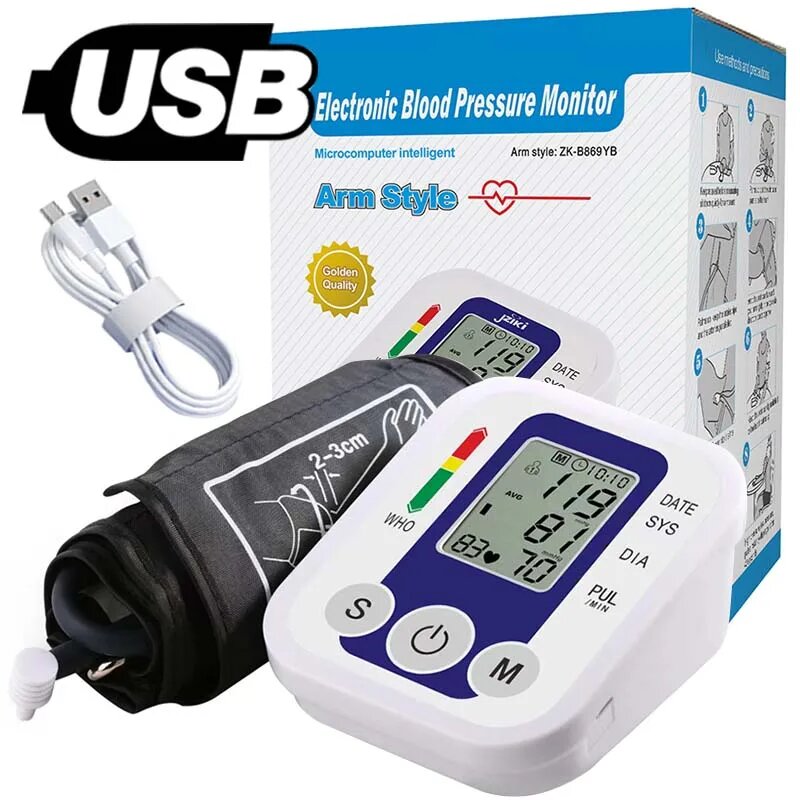 Автоматический тонометр IDEABEL для запястья Tonometer 2