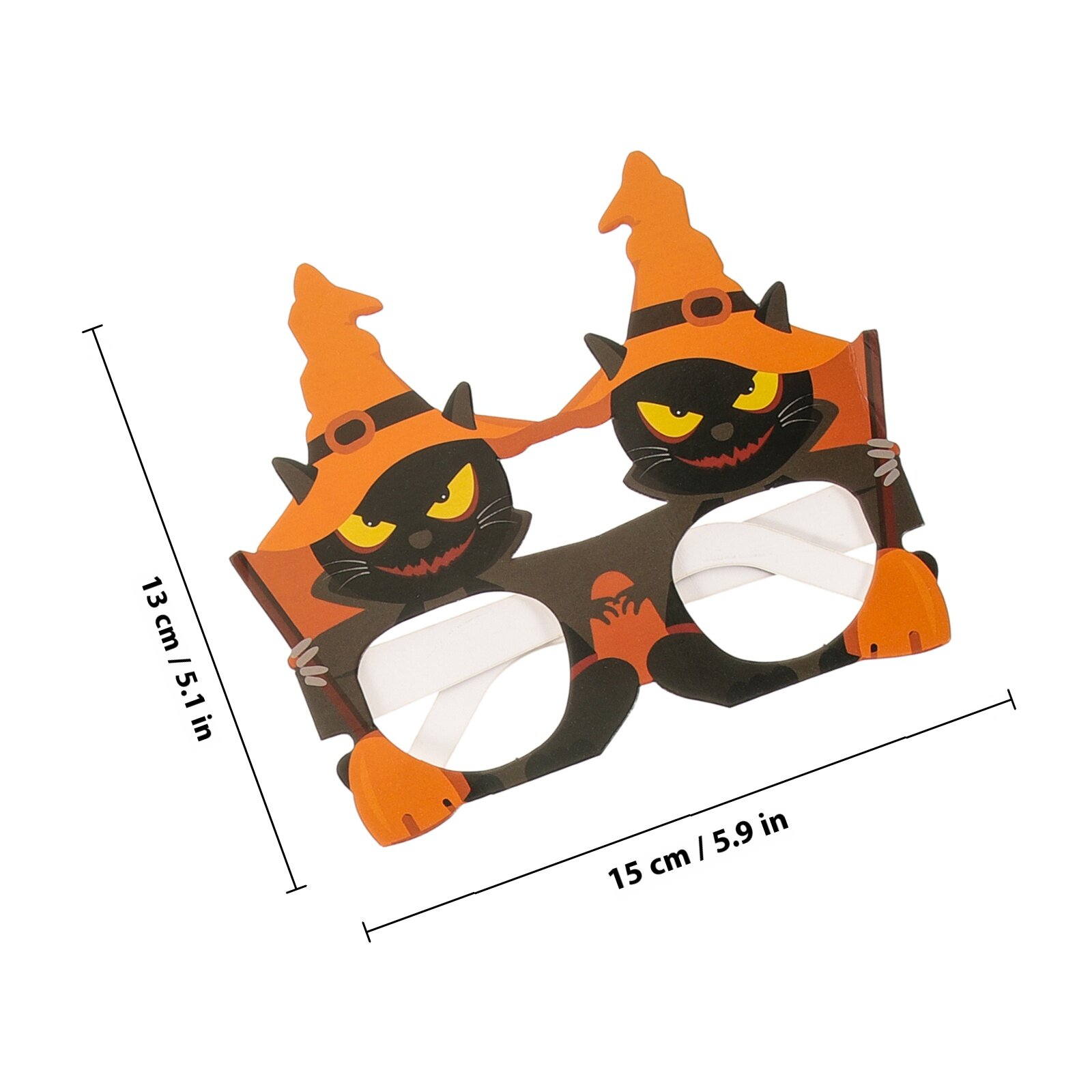 6 Штук Очки С Halloween Элементами Для Взрослых Размер 15x13Cm