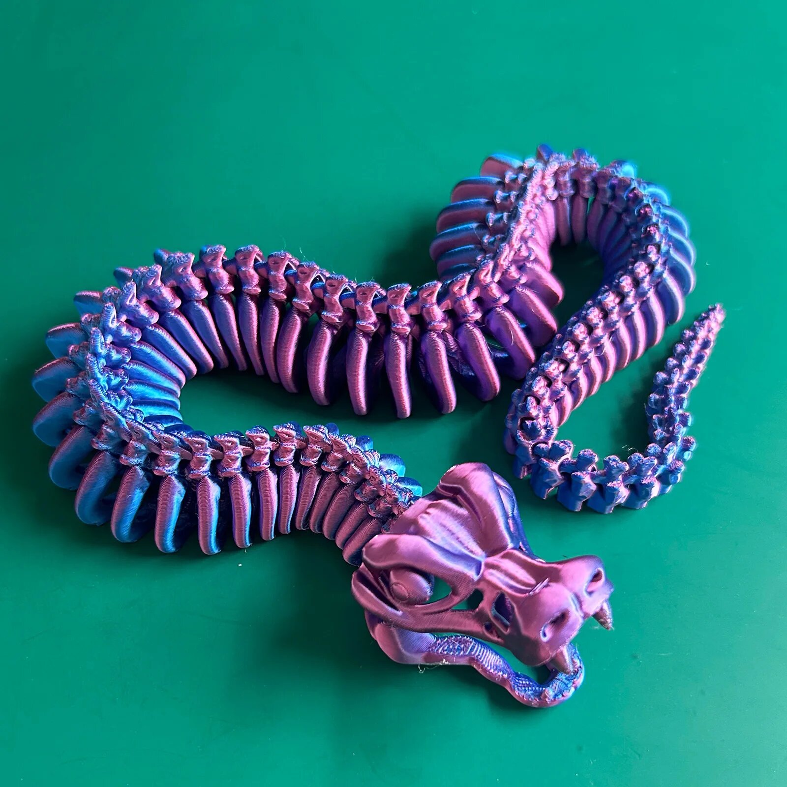 Змея 3D печать пластиковая 34CM A4