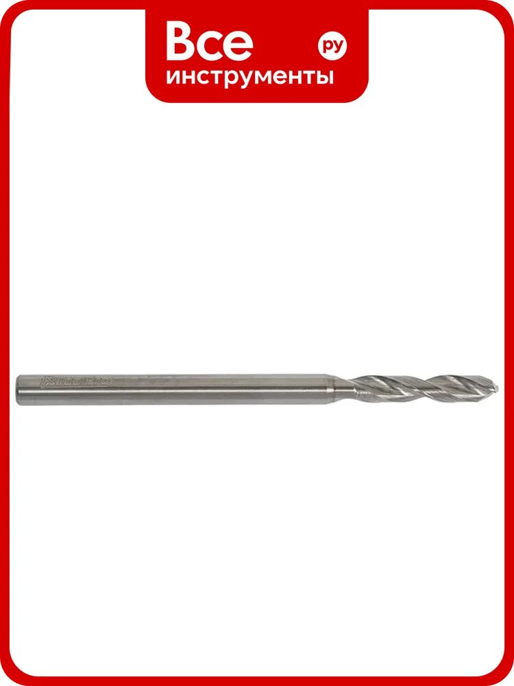 Сверло по металлу ToolPro VHM 3.8x24x62x4 мм, (3xD) 10 568 236