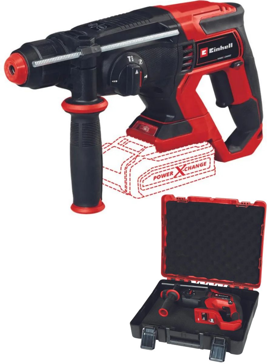 Аккумуляторный перфоратор Einhell TE-HD 18/20 Li-Solo (кейс, 30/20/13мм) 4514260