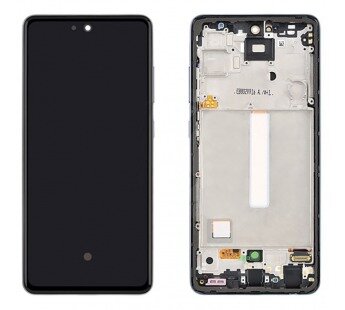 Дисплей для Samsung A525F/A526B/A528B Galaxy A52/A52 5G/A52s 5G в рамке с тачскрином (черный) 100%