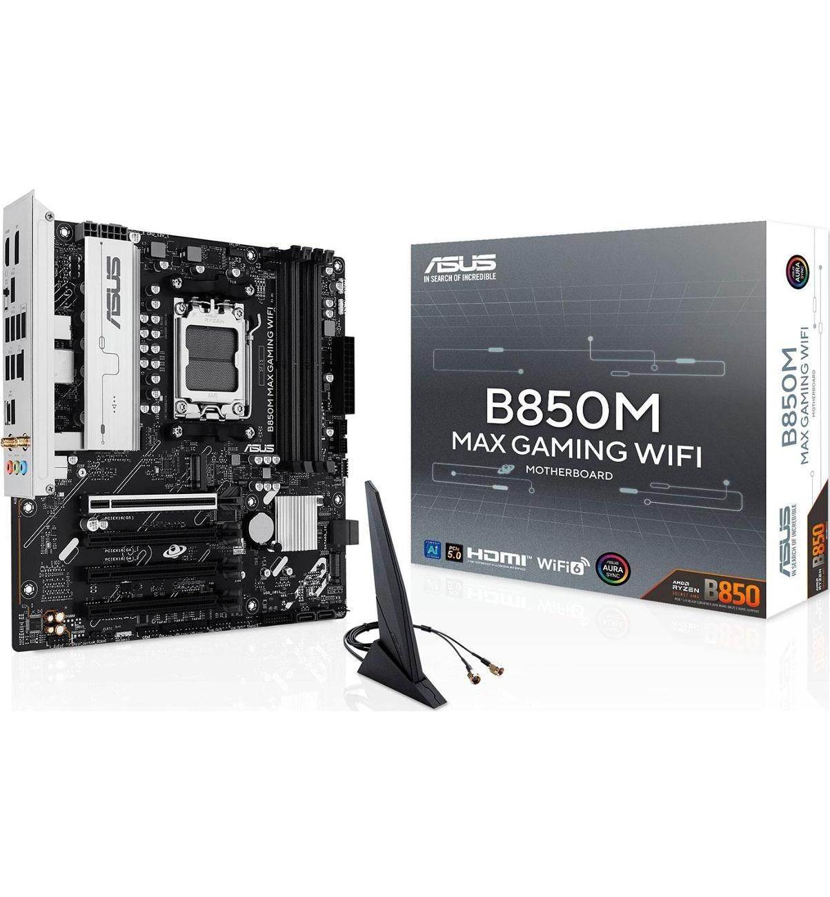 Материнская плата ASUS B850M MAX GAMING WIFI (AM5, mATX)