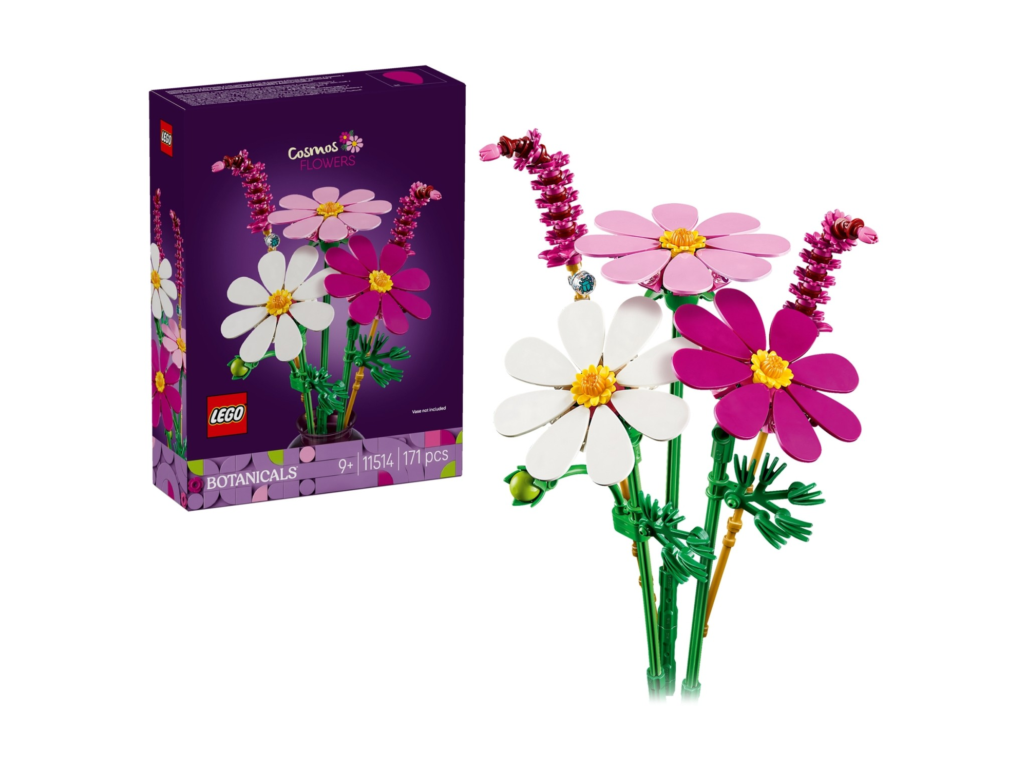 Конструктор LEGO Botanicals 11514 Цветы Космеи, от 9 лет, 171 дет.