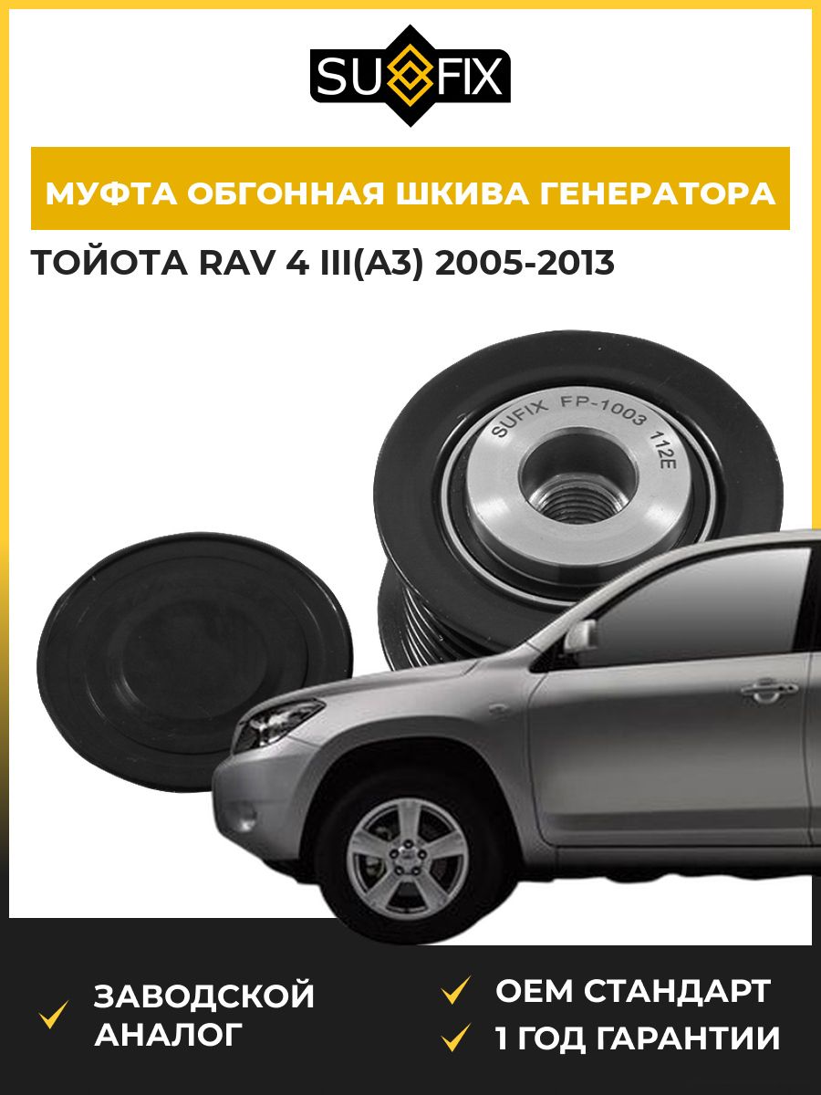 Муфта обгонная шкива генератора SUFIX FP1003 Тойота Rav 4 III Toyota Rav 4 III A3 2005-2013