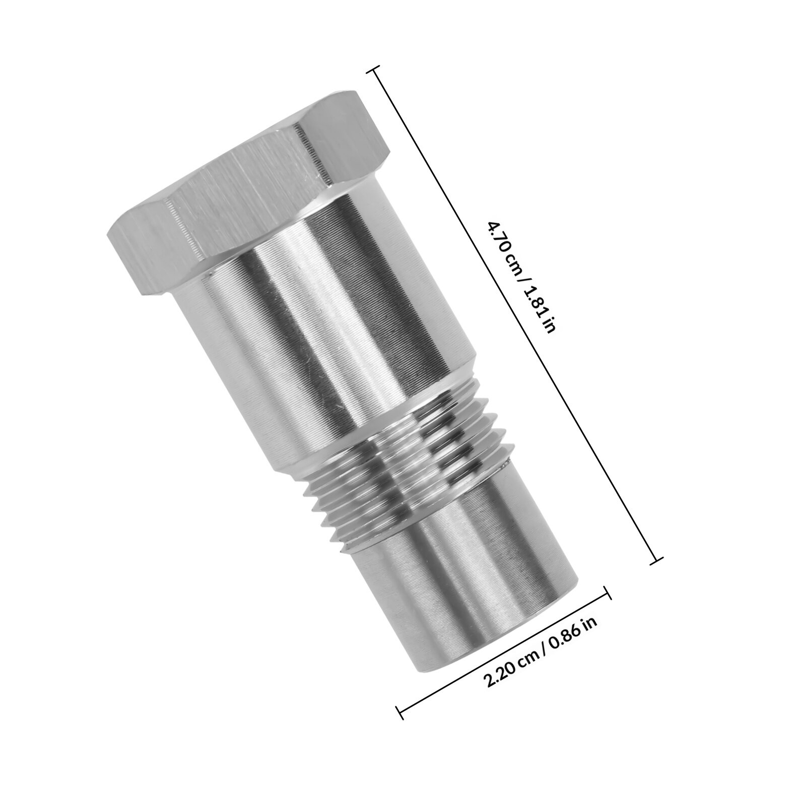 2 Штуки Авто Датчики Кислорода Из Надежной Нержавеющей Стали Серебристого Цвета 4 7X3Cm