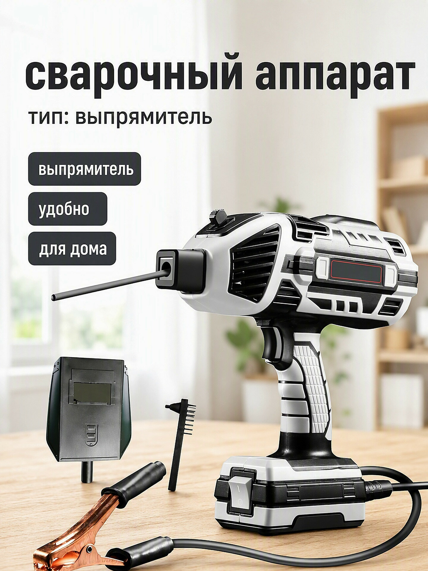 Портативный сварочный аппарат 220 В, серый, домашний мини — Сварочные аппараты
