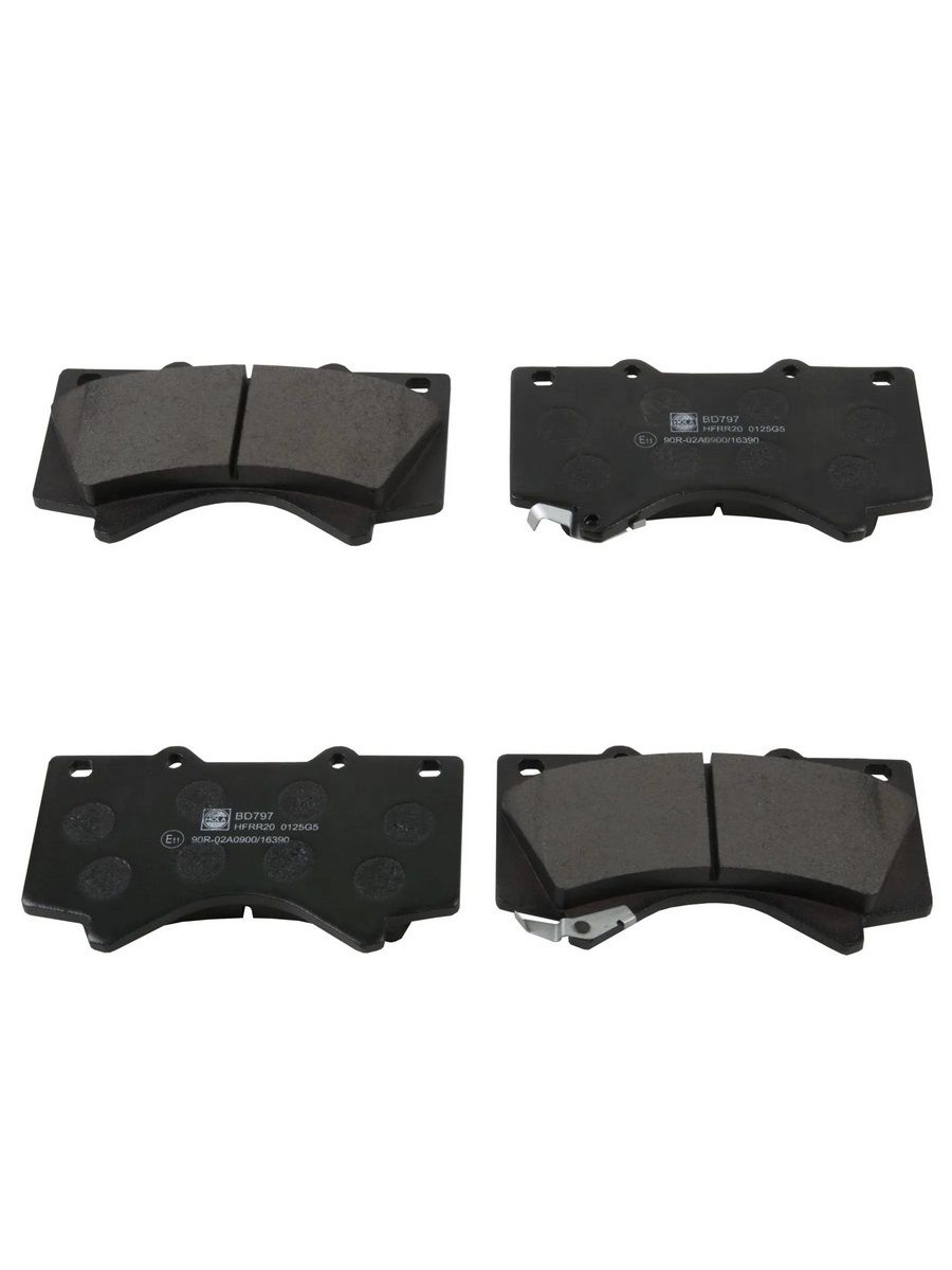 Тормозные колодки дисковые передние для а/м TOYOTA Land Cruiser / Тойота Ленд Крузер, HOLA BD797