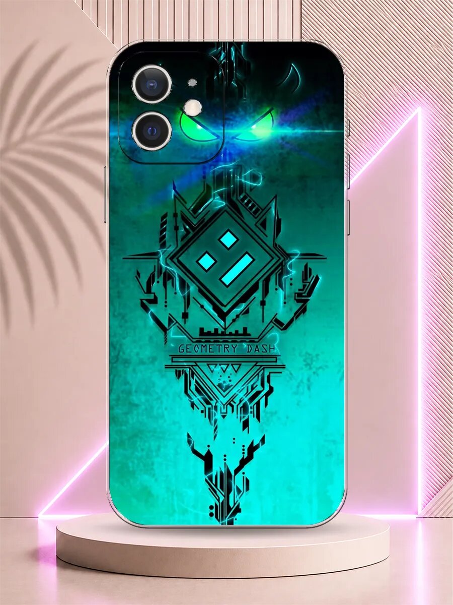 Чехол на iPhone 12 Geometry Dash