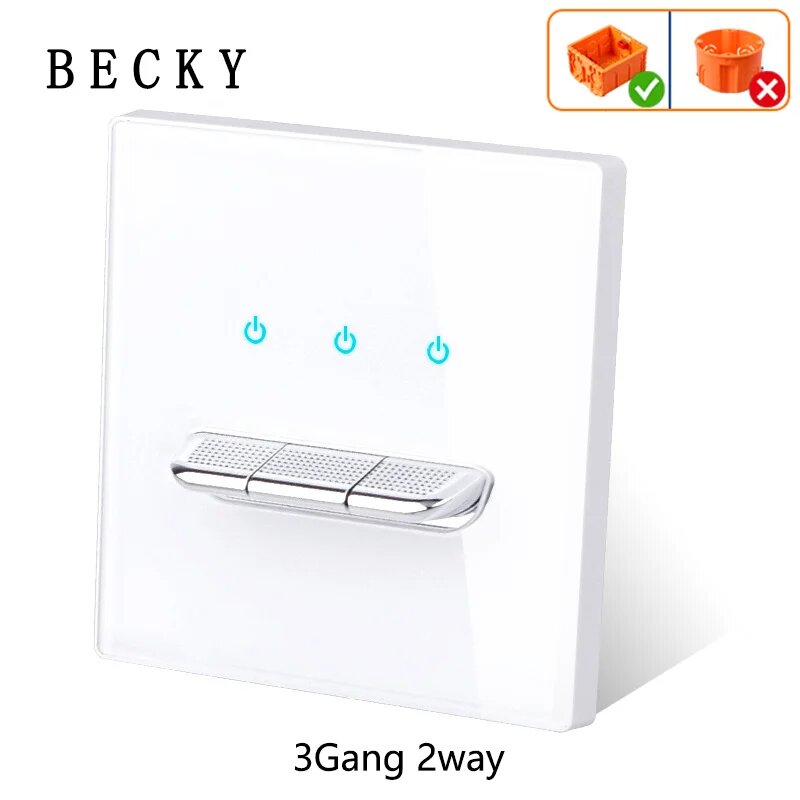 Выключатель 3Gang 2Way белый