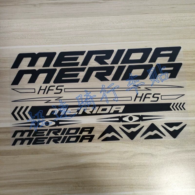 Наклейка на раму велосипеда для модели Merida HFS, матовый черный непрозрачный рисунок, высококачественная виниловая