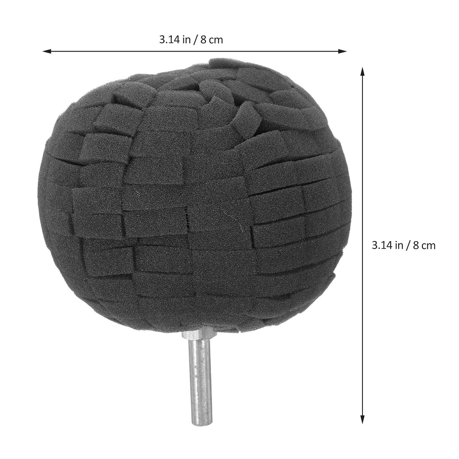 Губка Для Полировки Авто Чёрного Цвета 8X8X8CM Идеальна Для Нанесения Пасты И Закрытия Лакокрасочного Покрытия