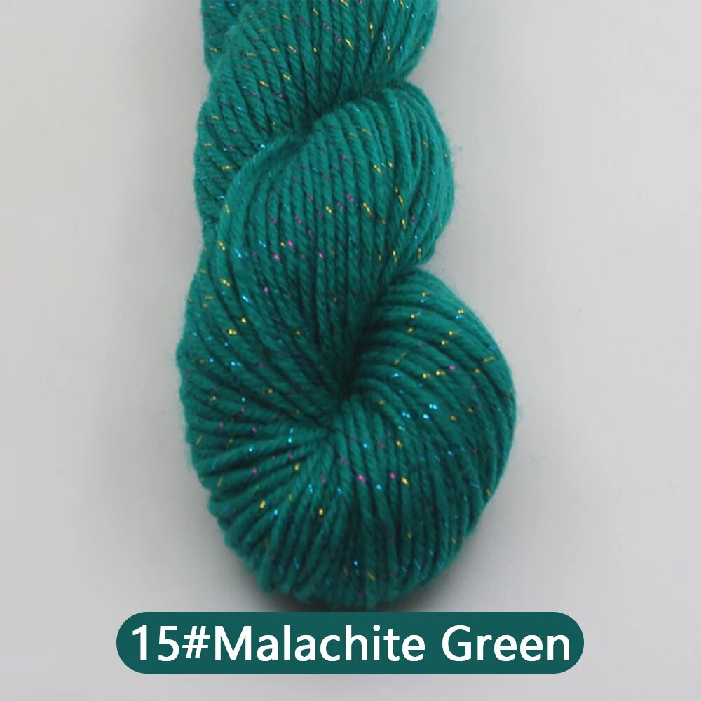 Пряжа акриловая Malachite Green QCMX45g-15