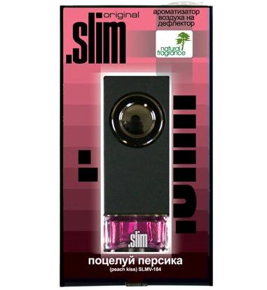 Ароматизатор на дефлектор "SLIM 184" Поцелуй персика 8 мл