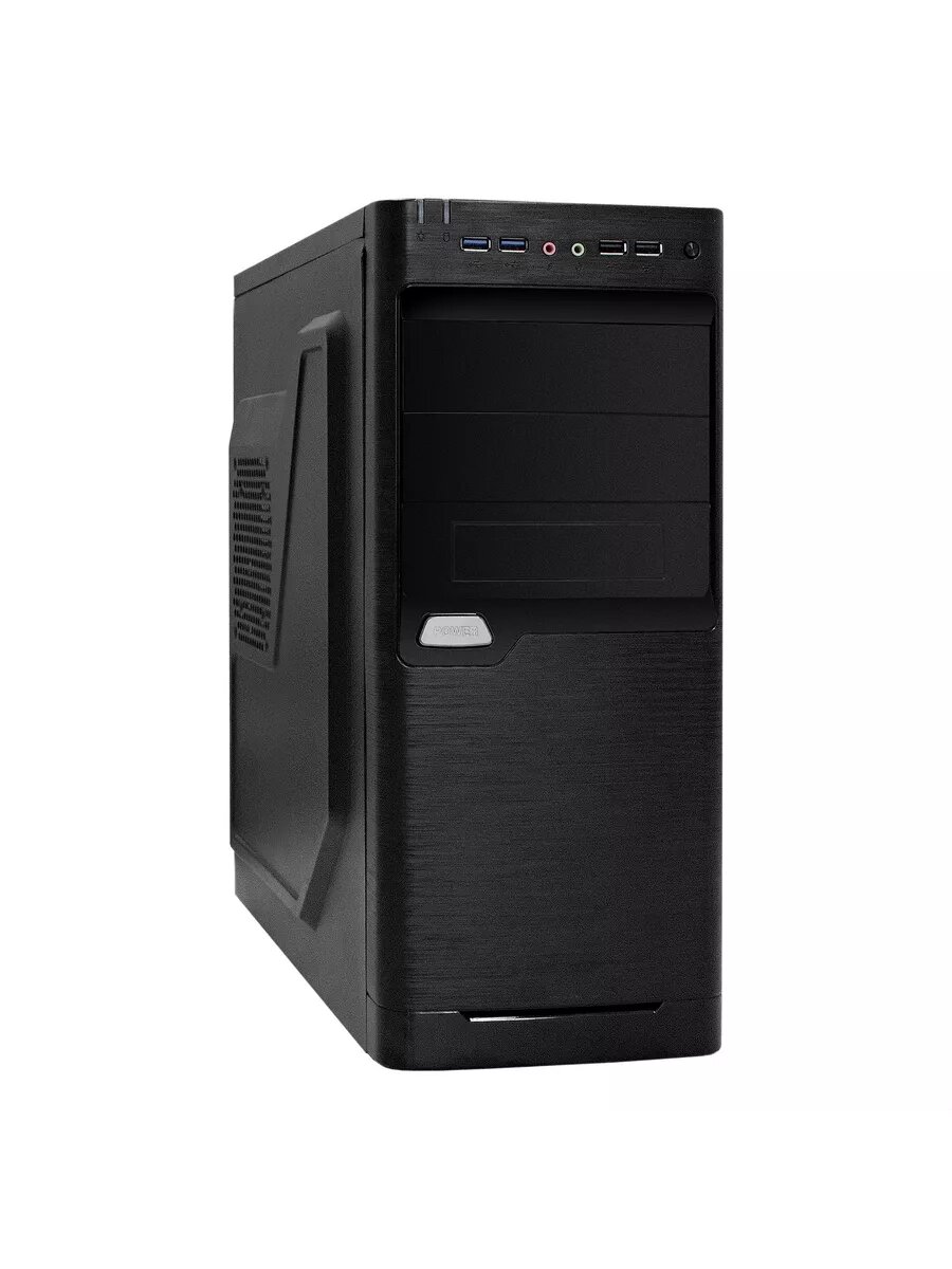 Корпус для компьютера ExeGate XP-330U-XP400, ATX, БП XP400 с вент. 12см, 2хUSB+2хUSB3 .0, черный