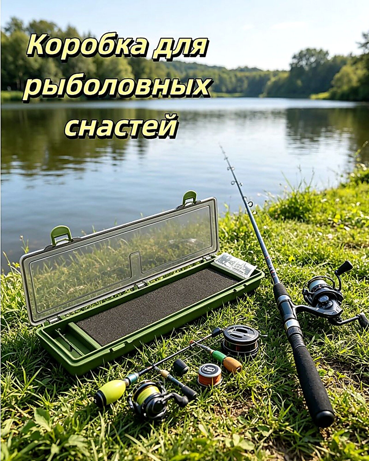 Поводочница с булавками Boya By / 35х9х3 см / Органайзер для фидерной рыбалки , хранения поводков , карповых