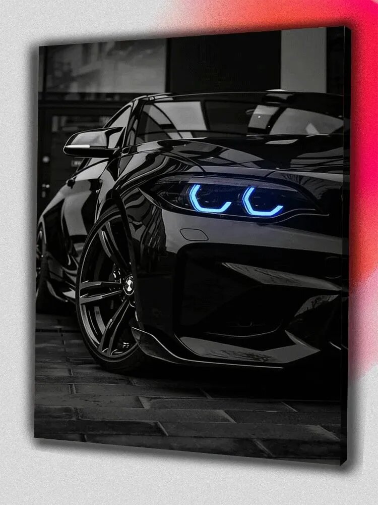 Картина по номерам BMW 40х50cm, раскраска по номерам, набор для творчества