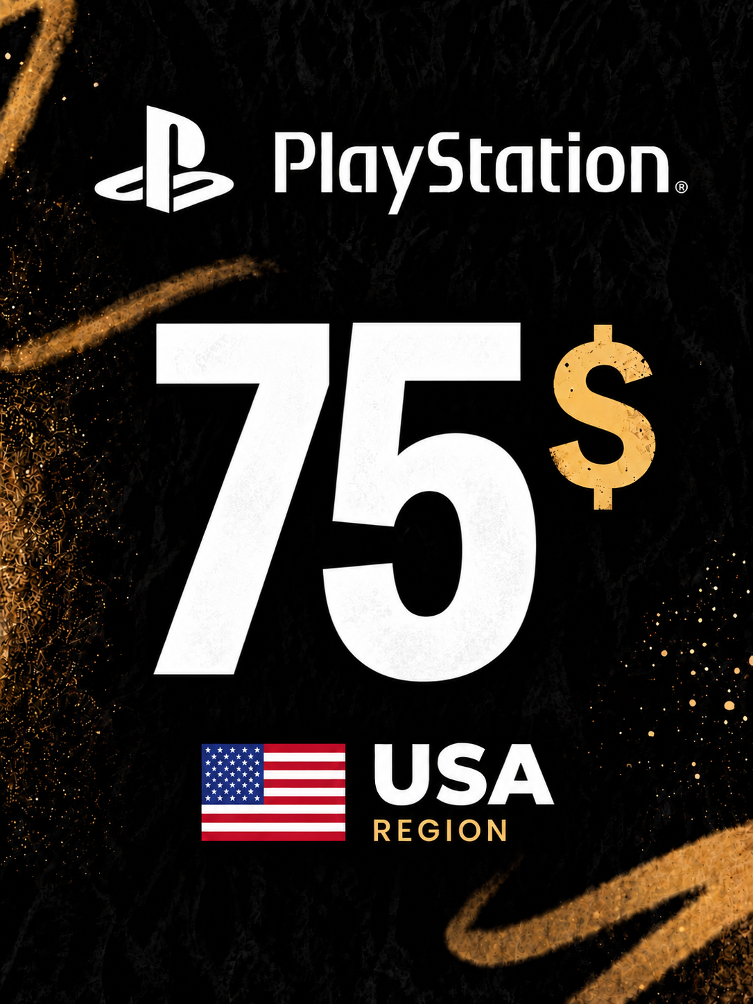 Подарочная карта PlayStation 75 USD Регион США | PSN Gift Card 75 USD USA | Пополнение PS Network на 75 Долларов Америка