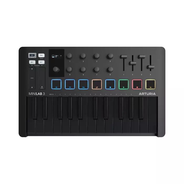 Arturia MiniLab 3 Deep Black Миди клавиатура