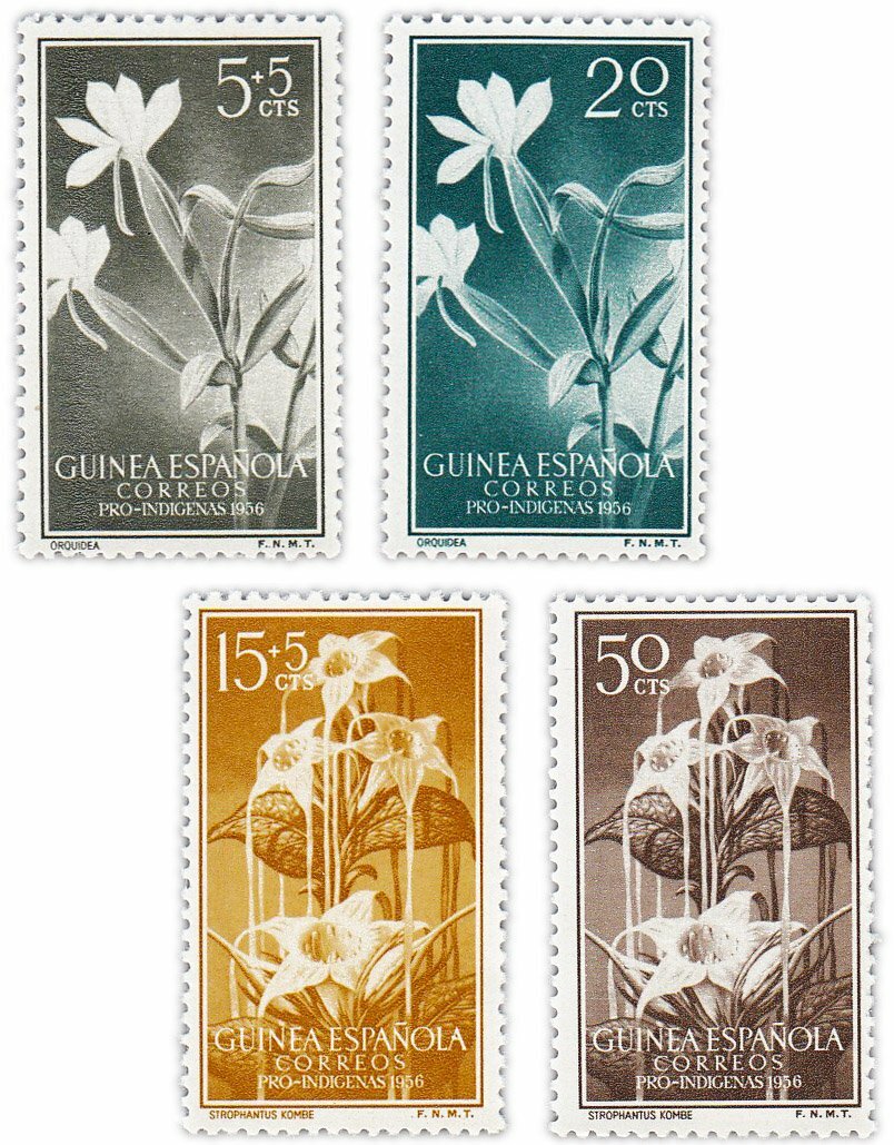 Испания, Гвинея набор из 4 марок 1956