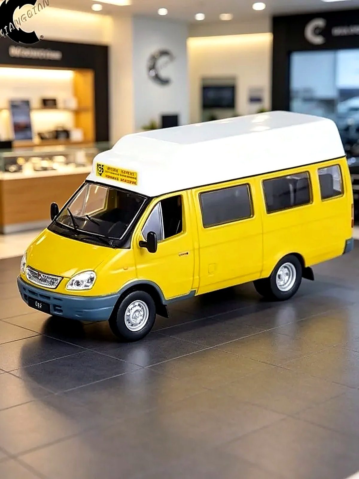 Легкосплавный автомобиль модель 1/43 ГАЗ 322131 коммерческий автомобиль автобус