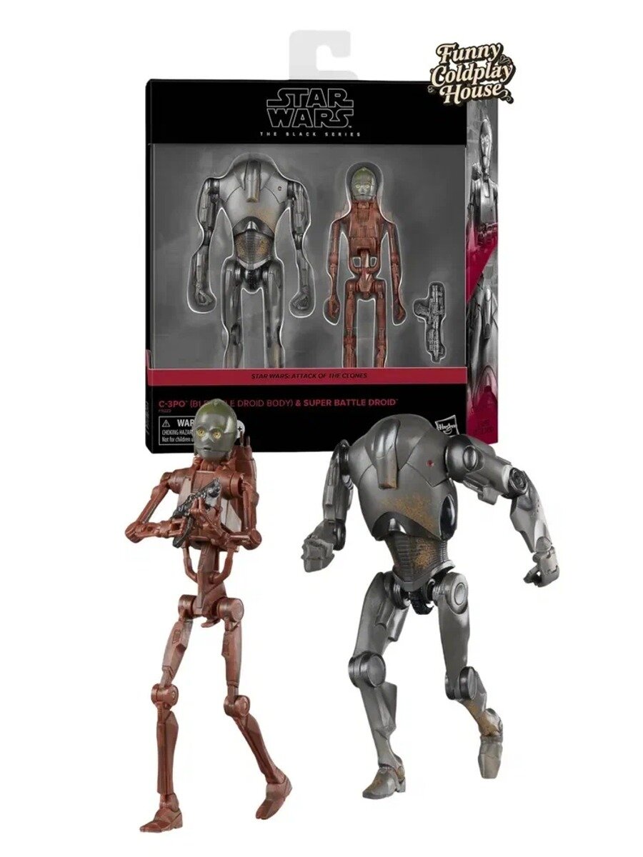 Игрушки Hasbro фигурки Star Wars 6 inch movable B2 Super Fighting Robot B1 C3PO Head Engraving