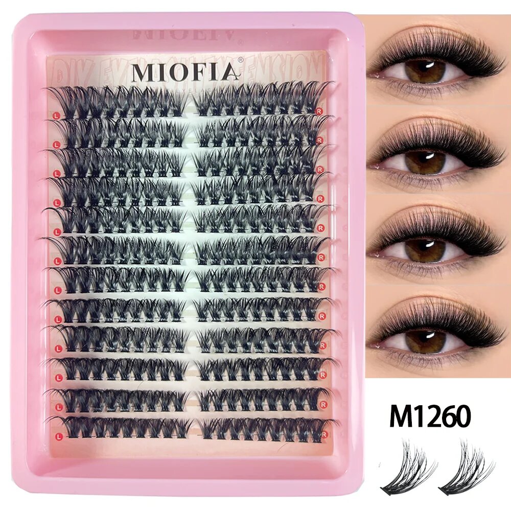 MIOFIA ресницы пучки M1260, 10-18 мм