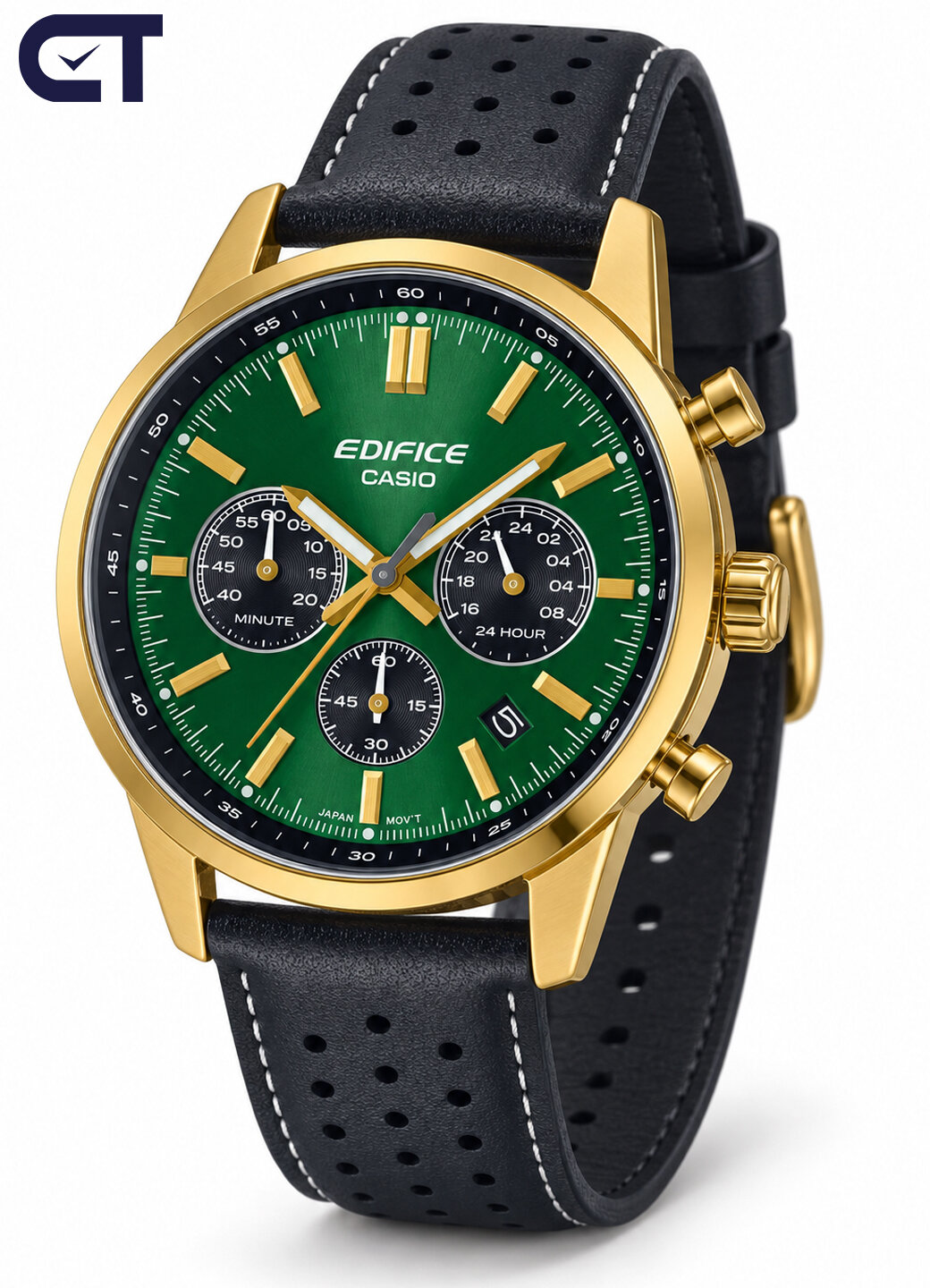Наручные часы CASIO Edifice, зеленый — фото 1