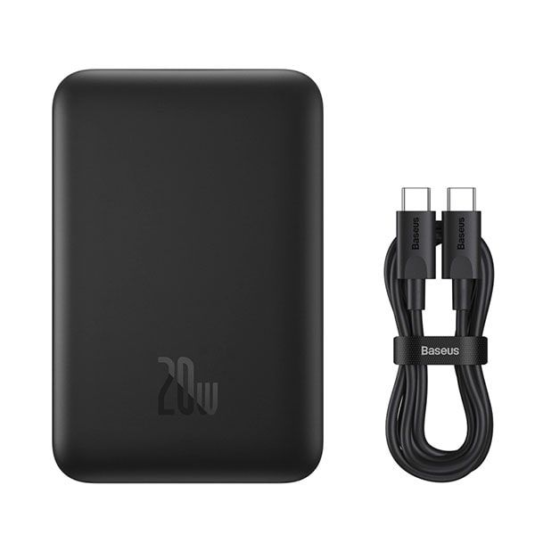 Повербанк Baseus Magnetic Mini Air Wireless PPCXM10A, 10000mAh, 20W, черный
