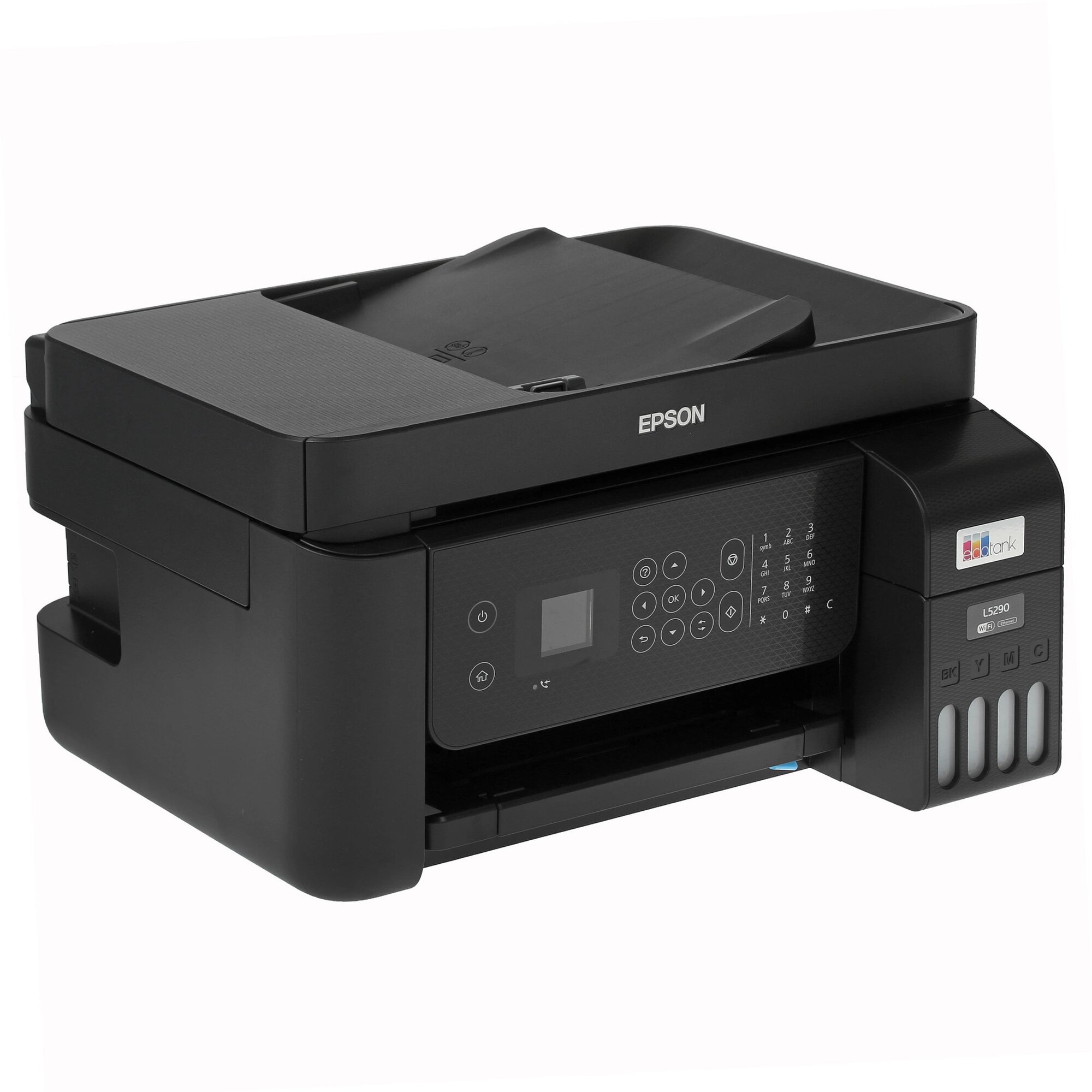 МФУ струйное Epson EcoTank L5290 черный, управление кнопками и ЖК-дисплеем