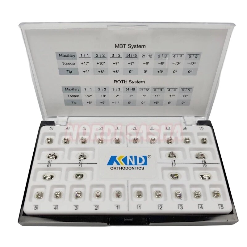 Металлические ортодонтические брекеты Hooky Roth/MBT 0.022/0.018 1 box MBT22 345HKS