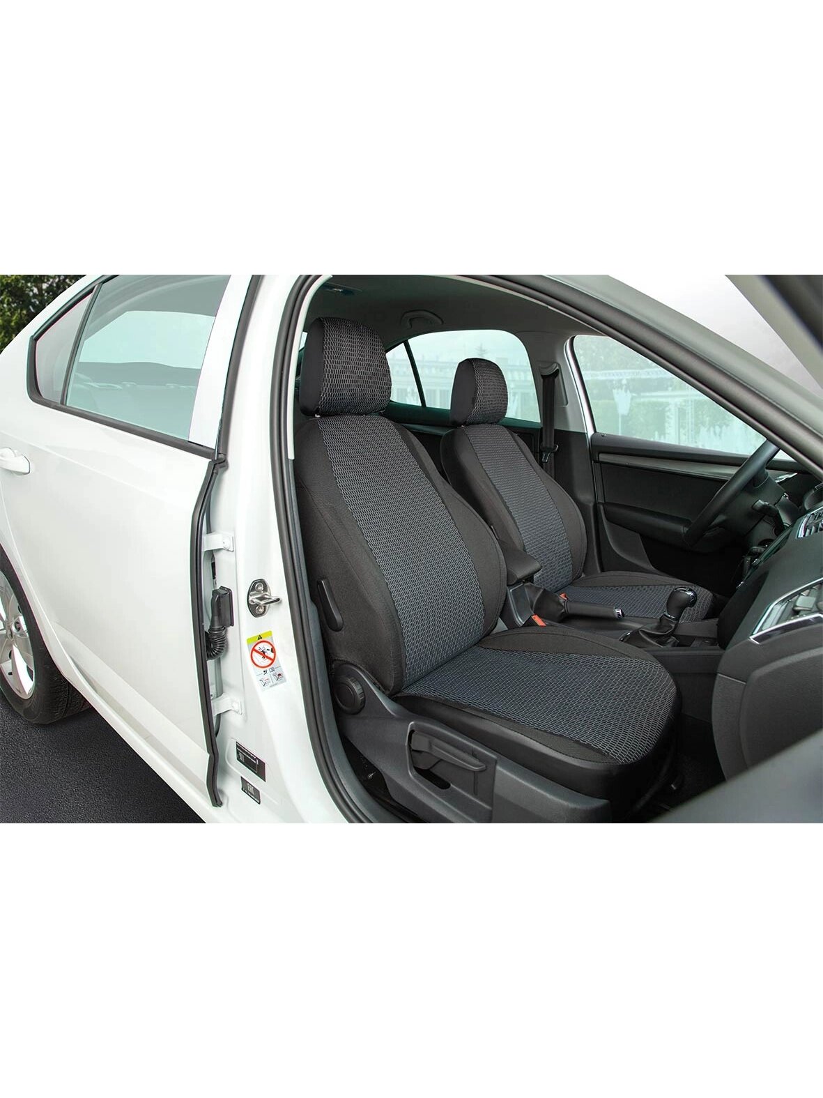 Чехлы из Жаккарда для Skoda Octavia A7 рест. (без подлокотника) 2017-2020 Seintex 90283
