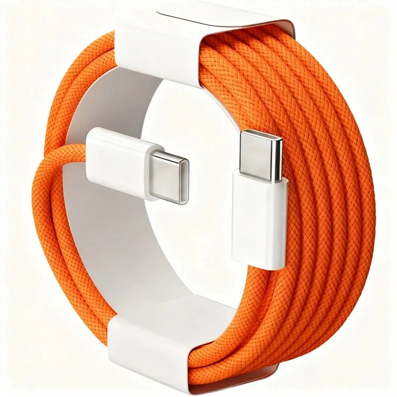 Кабель USB-C для быстрой зарядки 60 Вт Оранжевый, 2m 1pcs, Orange