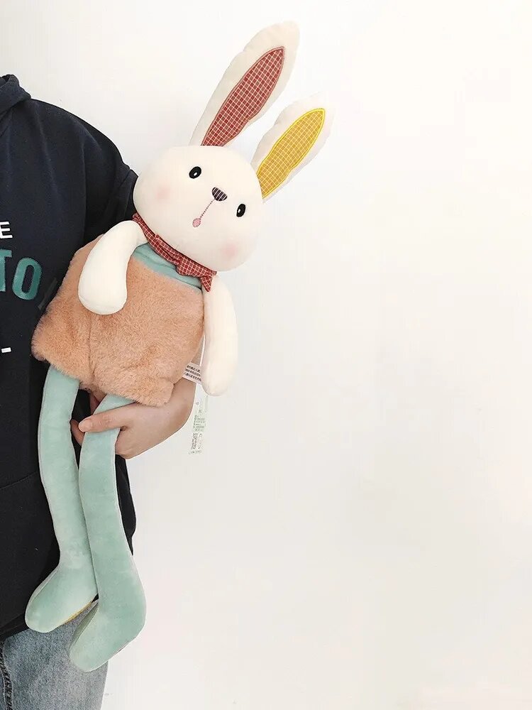 Мягкая игрушка кролик, Кукла для утешения, Уши можно растянуть,70cm