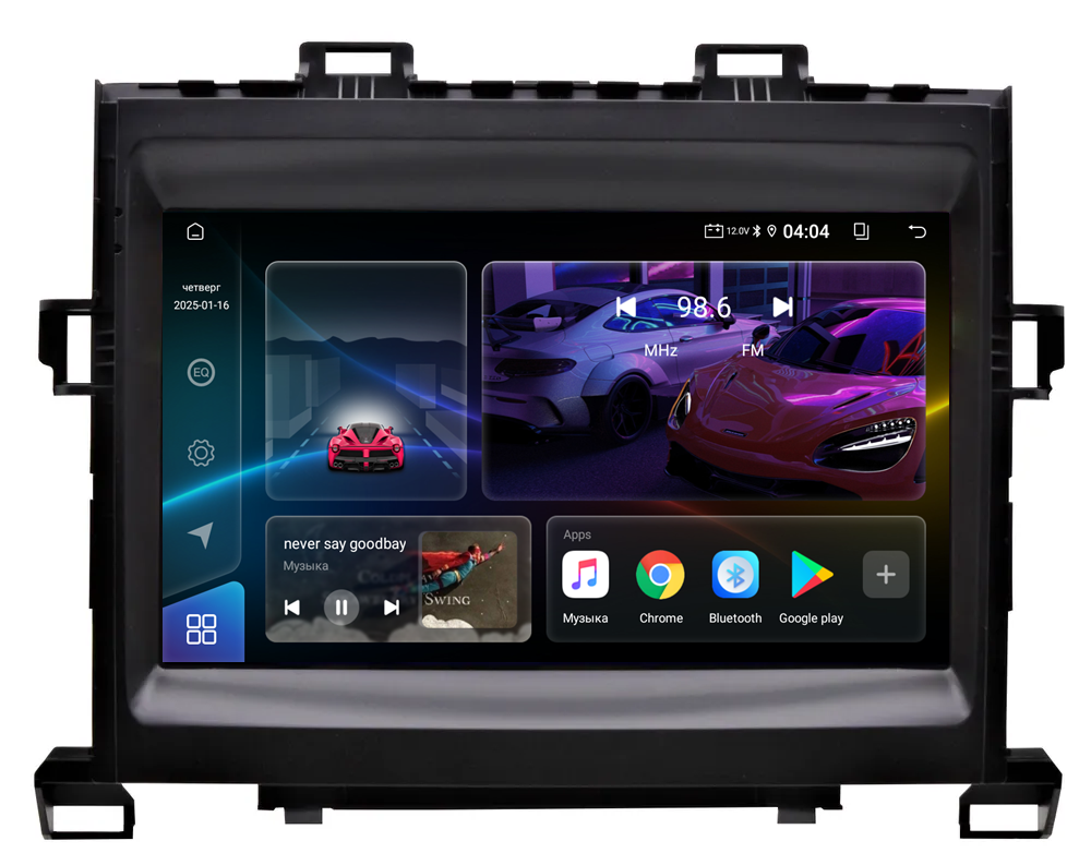 Магнитола Toyota Alphard, Vellfire 2008 - 2015 (8 ядер, 4/32 GB, DSP, Экран 2К 2000х1200 CARPLAY/AA) Магнитола Тойота Альфард